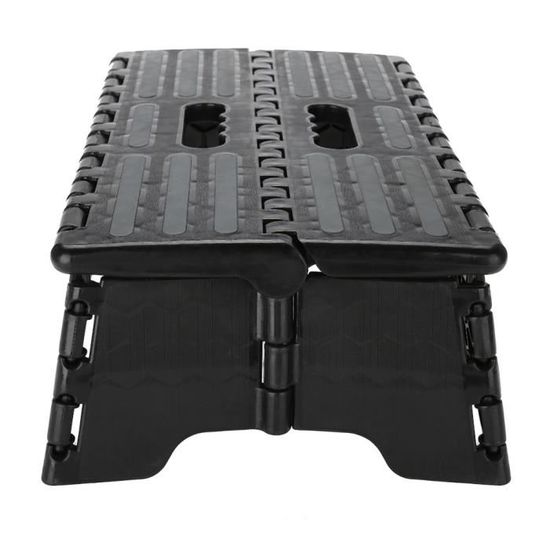 escabeau Grande Plate-Forme escabeau Pliable Noir escabeau en Plastique Portable pour Voiture//Baignoire//Porte BOLORAMO Escabeau de Salle de Bain