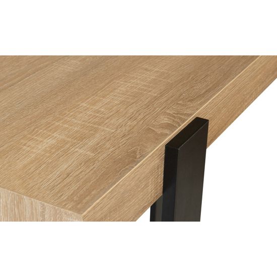 id market console phoenix bois noir cdiscount maison