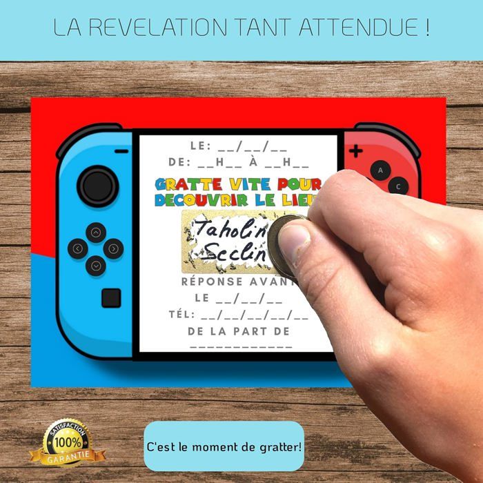 NOUVEAUTE KIT CREATIF DE 10 CARTES D'INVITATION ANNIIRE A GRATTER THEME NOUVEAUTE KIT CREATIF DE 10 CARTES D'INVITATION ANNIIRE A GRATTER THEME