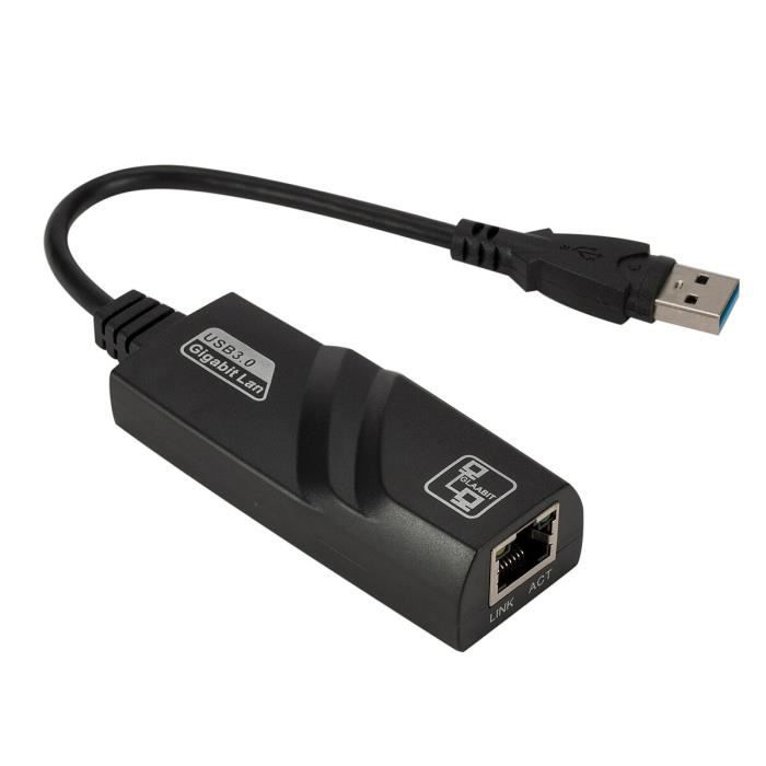 Adaptateur Réseau USB vers Ethernet Gigabit 10/100/1000 Mbps