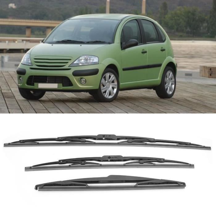 Essuie-glaces Avant Pour Citroën C2 (09.2003-12.2009) - Lot De 2 Balais 600 Mm Gauche Et 450 Mm Droite - 9