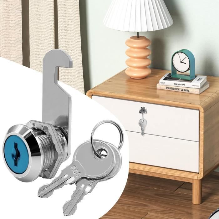 Serratura Per Cassetta Postale 16mm - Con Chiavi, In Metallo, Per Cassetti E Armadietti - Foto 11