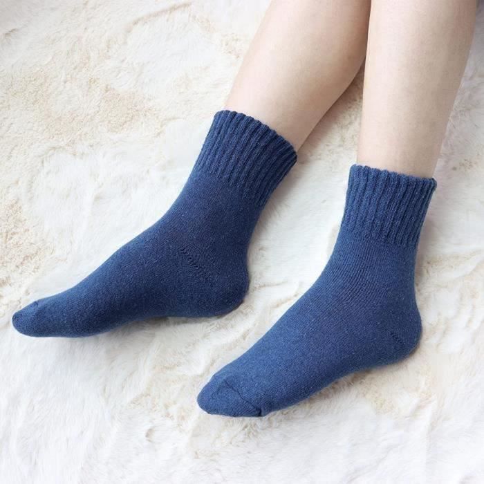 Chaussette Femme Hiver Chaude Thermiques Grosses Chaudes Laine 5