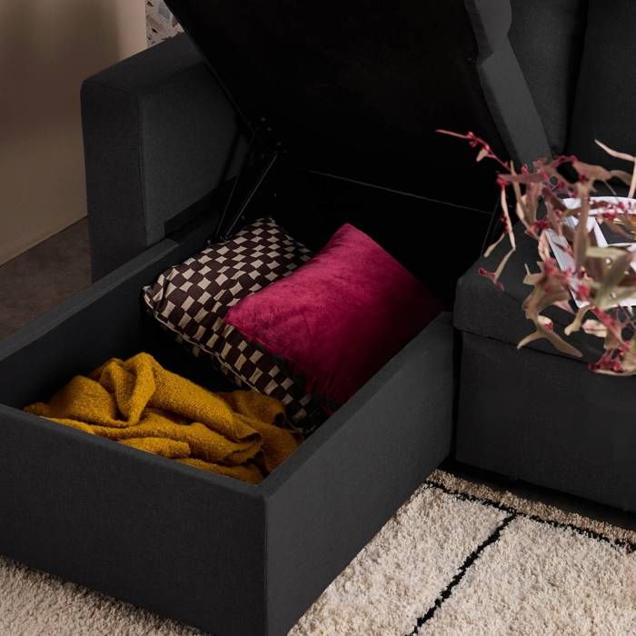 Canap D angle SMILE Convertible R versible Compact 3 Places En Tissu canap-d-angle-smile-convertible-r-versible-compact-3-places-en-tissu