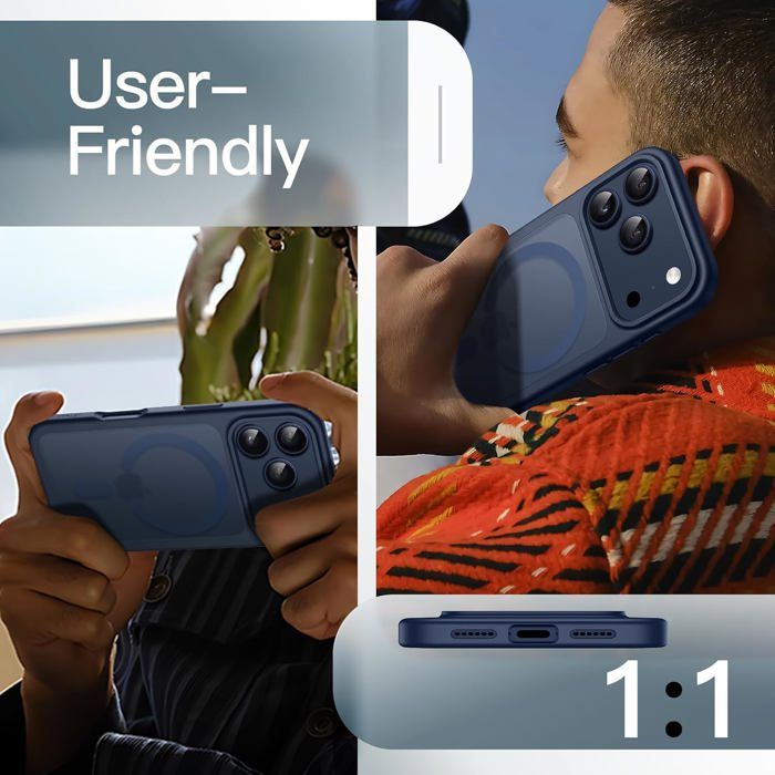 Coque Magnétique Pour IPhone 17 Pro Max Avec 1 Verre Trempé , 6,9