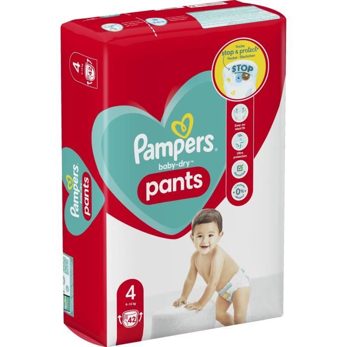 Pampers Couches culottes Baby-Dry Pants taille 8 extra large 19 kg+ pack  mensuel 1x117 pièces