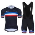 Cyclisme Ensemble - M - Maillot de cyclisme de l'équipe de France pour homme, ensemble de gel 9D, vêtements d-0