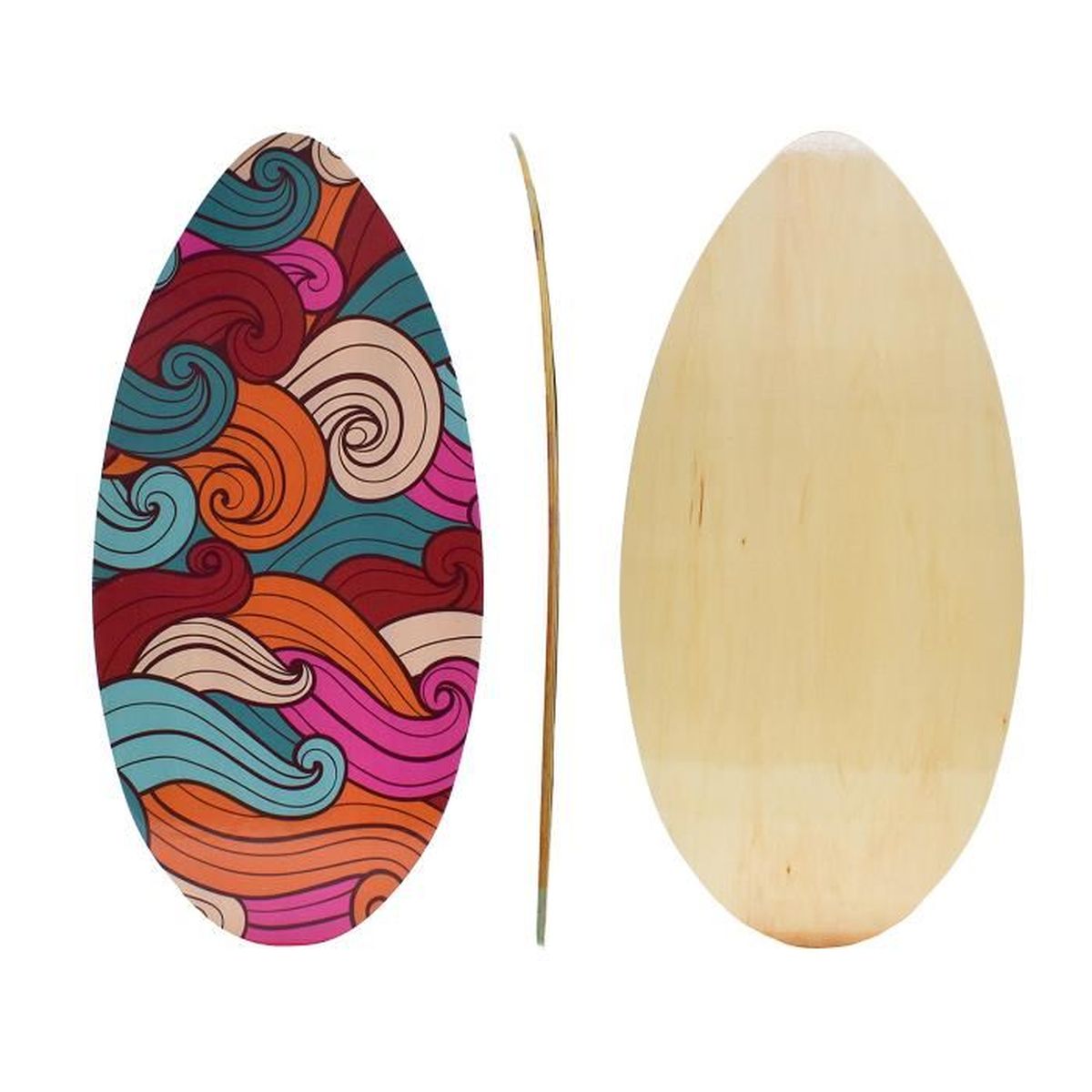 Skim board bois 41'' (104cm) wave Cdiscount Sport