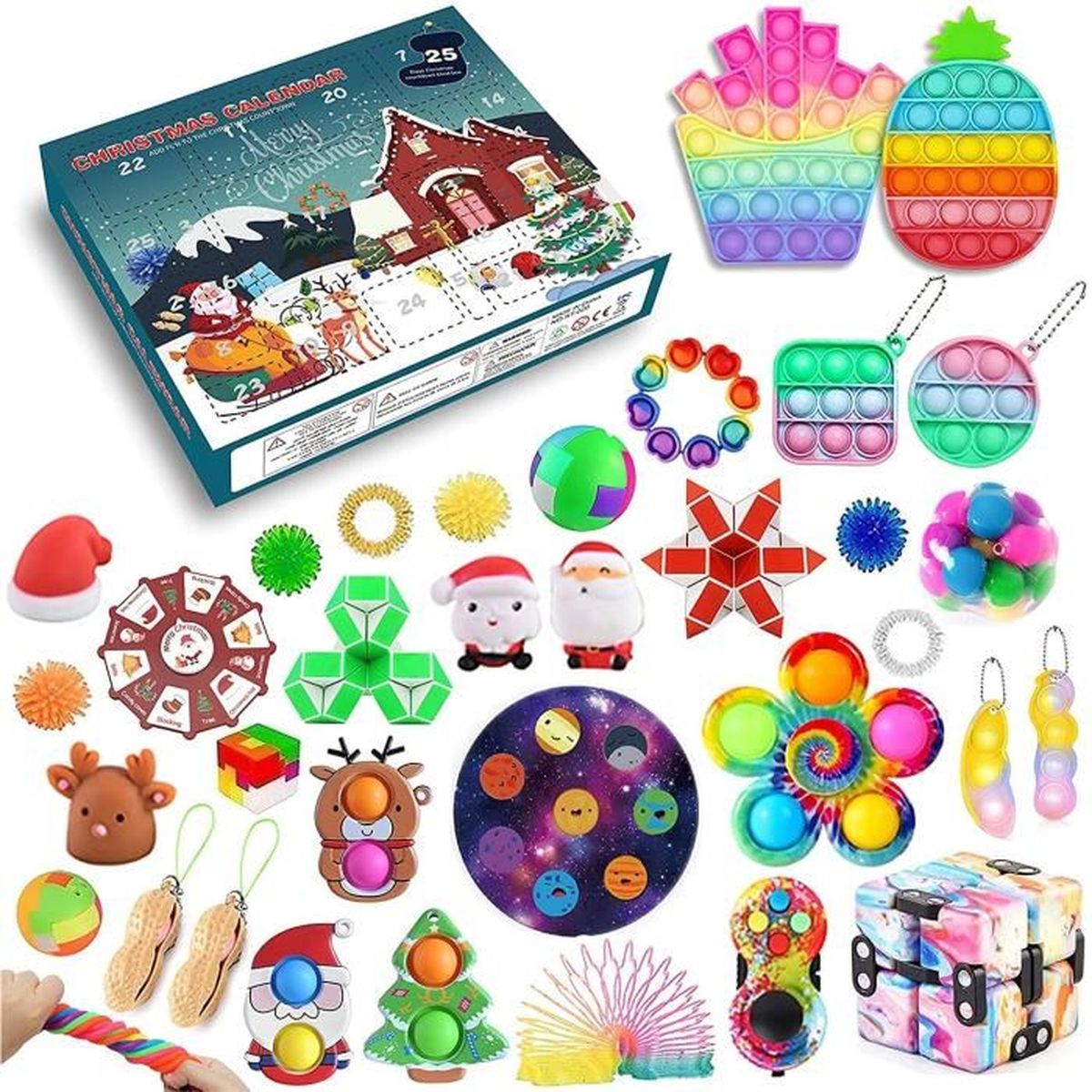 Calendrier De L Avent Pour Smartphone 2023 Calendrier De L'avent Pop It Noel,Alendrier De L'avent De Noël De Jouets  Anti-Stress, Sensory Toys Compte À Rebours 24 Jours - Cdiscount Beaux-Arts  Et Loisirs Créatifs