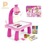 Tableau enfant - PIMPIMSKY - Projecteur Led - 12 stylos à peinture - Livre d'images - Rose