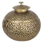 Signes Grimalt - Grand vase doré ethnique pour la décoration de la maison