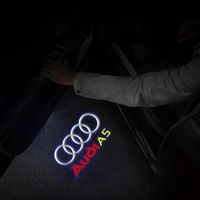 Audi A5 - Lumières de bienvenue de porte de voiture d'origine, lampes de budgétaire de badge automatique, lum