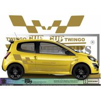 Renault Twingo Cup  - OR - Kit Complet  - Tuning Sticker Autocollant Graphic Decals