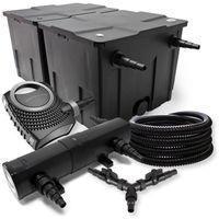 Kit filtration bassin SunSun 60000l 36W Stérilisateur NEO10000 80W Pompe 25m Tuyau - 55050