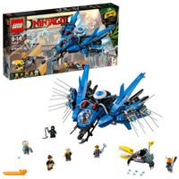 LEGO Ninjago - Foudre Jet 70614 - Noir - A monter soi-même - Enfant - 8 ans