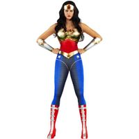 Déguisement Wonder Woman - Funidelia- 114479- Unjustice: Gods Among Us femme  Super héros, DC Comics, Ligue de justice d'Amérique