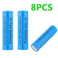 [8pcs] 18650 Li-ion 3800mAh Capacité 3.7V Batterie rechargeable