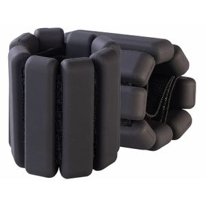 Poids Réglables Pour Poignets Et Chevilles - 0,9 Kg Et 0,5 Kg - En Silicone Noir - Lot Neuf Sous Emballage