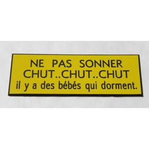 Plaque Signaletique Ne Pas Sonner Bebe Dort Cdiscount Plaque Signaletique Ne Pas Sonner Bebe Dort Cdiscount