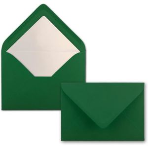 Fermeture humide 11,4 x 16,2 cm DIN C6 Doublées de papier de soie blanc 100 g/m² Neuser Paper Lot de 25 enveloppes blanches 