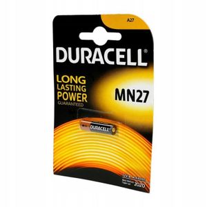 PILES Batterie pour télécommande A27 Duracell MN27 27A L
