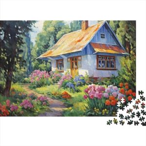 PUZZLE Mountain Village Cottage Puzzle De 300 Pièces Art 