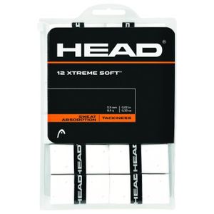 GRIP RAQUETTE DE TENNIS HEAD 12 Overgrip Xtreme Soft Tennis Grips Blanc