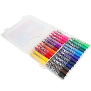 KIT DE DESSIN SALALIS Crayon soyeux 24 couleurs Crayon soyeux coloré rotatif, ensemble de 24 couleurs, bâton de peinture à creatifs dessin