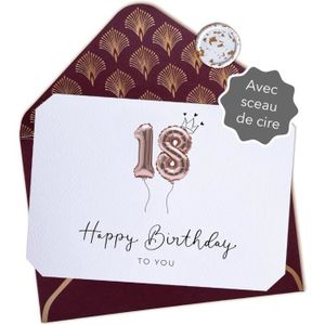 CARTE CORRESPONDANCE 18 Happy Birthday to you - Carte anniversaire 18 a
