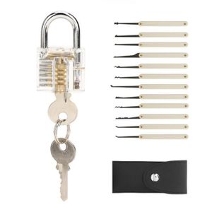 SERRURE - BARILLET TMISHION kit de retrait de serrure 15pcs Lock Pick