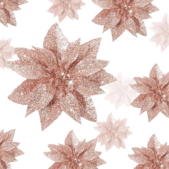 16Pièces Fleurs De Noël Poinsettia Fleurs Artificielles Arbre De Nol Ornements Avec Clips Tiges Pour Guirlande Fte Mariage Nouvelle Anne Dcoration  53265389 78ef 5d38 9b0b Fc7e24146daa