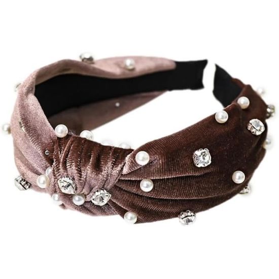 Bandeau avec nœud en velours pour bébés filles, él... – Grandado