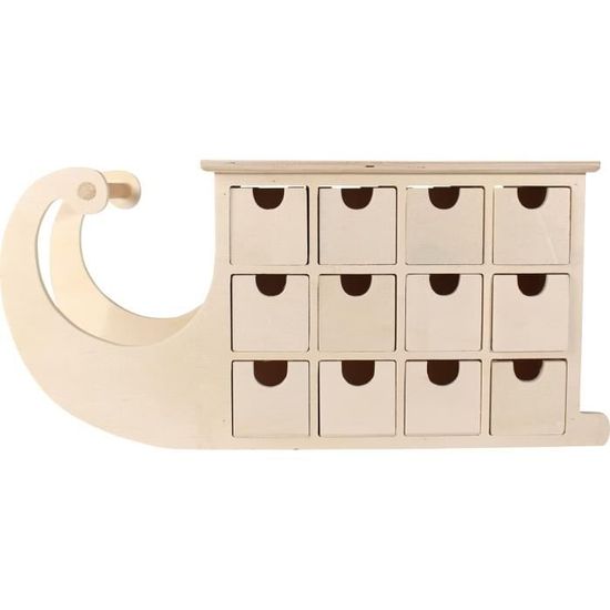 Kit Pochettes Calendrier De L'Avent Kraft 13 X 24 X 8 Cm 24 Pièces - Maison