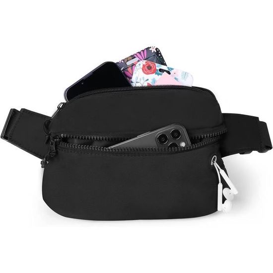 Sac Banane Femme Imperméable - 3 Poches Zippées, Réglable, En Simili Cuir Et Nylon, Neuf Avec étiquettes