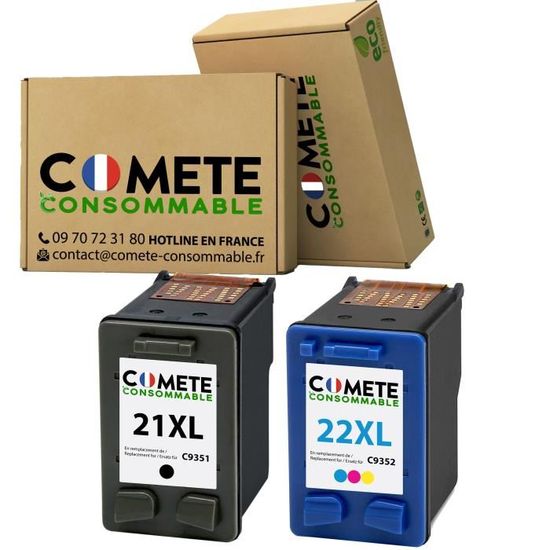 Cartouches D'encre Compatibles HP 21 XL & 22 XL - Pour OfficeJet 4315/4355 Et Autres - Lot Neuf (marque Encre4U)