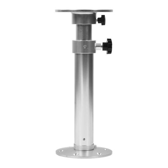 Piédestal De Siège Bateau Réglable En Aluminium - Hauteur 14 à 20 Pouces, Avec Glissière Et Verrouillage