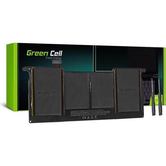 Green Cell® A1406 Batterie pour Apple MacBook Air 11 A1370 A1465 (Mid 2011, Mid 2012) Ordinateur PC Portable (4340mAh 7.6V Noir)