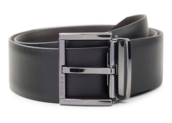 BOSS Ceinture noir en cuir pour homme Omarosyn Or32 Pp Reversible Leather Belt 234920 Black noir Cdiscount Pret a Porter