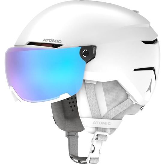 ATOMIC Savor Visor JR Casque De Ski Avec Visière, Blanc, Taille XS