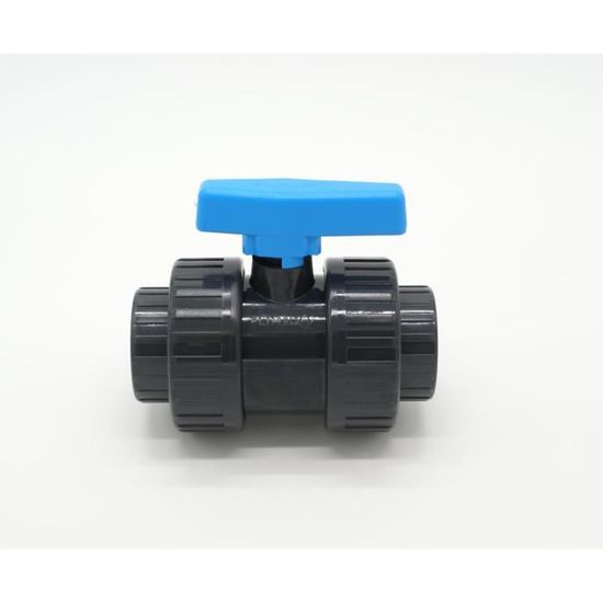 PISCINEO Vanne à Boisseau Démontable PVC Pression à Coller Diamètre 63 Mm