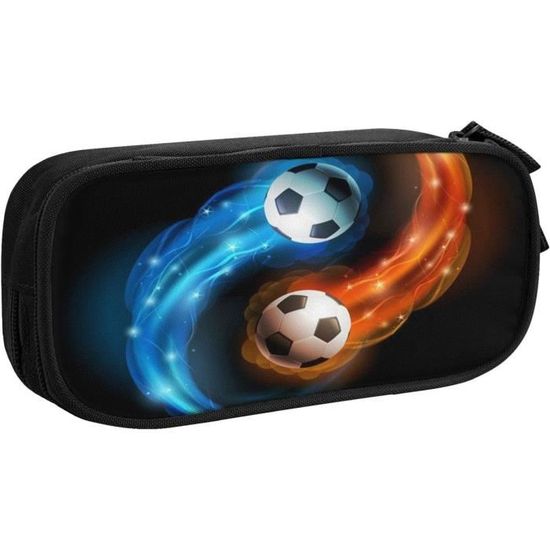 Trousse à Crayons Football Kit - Sac à Cordon, Porte-clés, Autocollants, Fournitures Scolaires Garçons