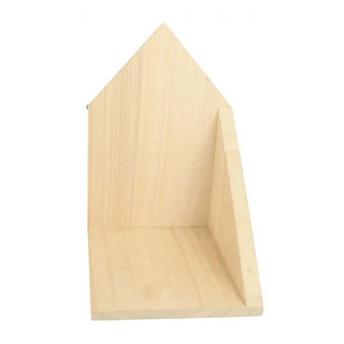 Etagère d'angle en bois 14,7 x 22 x 16 cm - ouverture à gauche