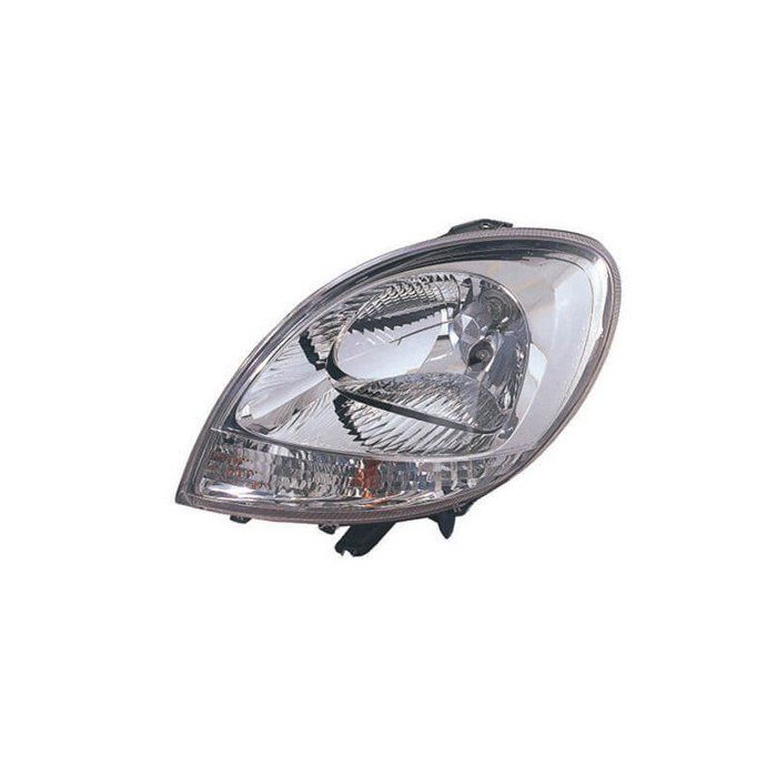 Phare avant gauche H4 chromé feu clignotant blanc Renault Kangoo 2003-2008 RA21364