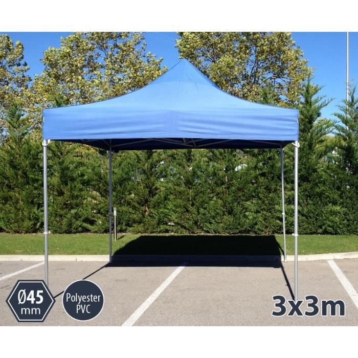 TENTE BARNUM PLIANT ALU 3X3 BLEU PRO 45 POLYESTER