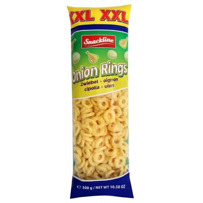 SANS MARQUE - Xxl Snack À Base De Maïs Aux Oignons Salés 300G - Lot De 4