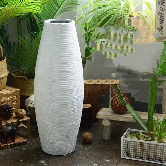 VASE - SOLIFLORE GangKun Tissage de Bambou Blanc à la Main, vases du Sol au Plafond, compositions Florales séch&ea257