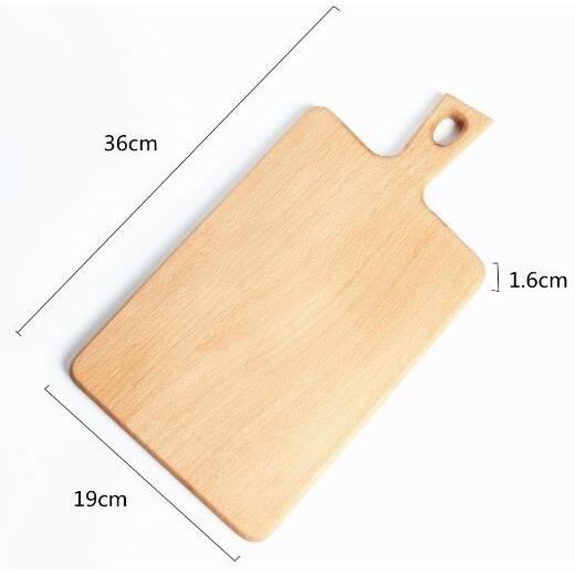 Planche à découper,Planche à découper en bois de hêtre Planche à pain, planche de service - Type Medium Cutting Board