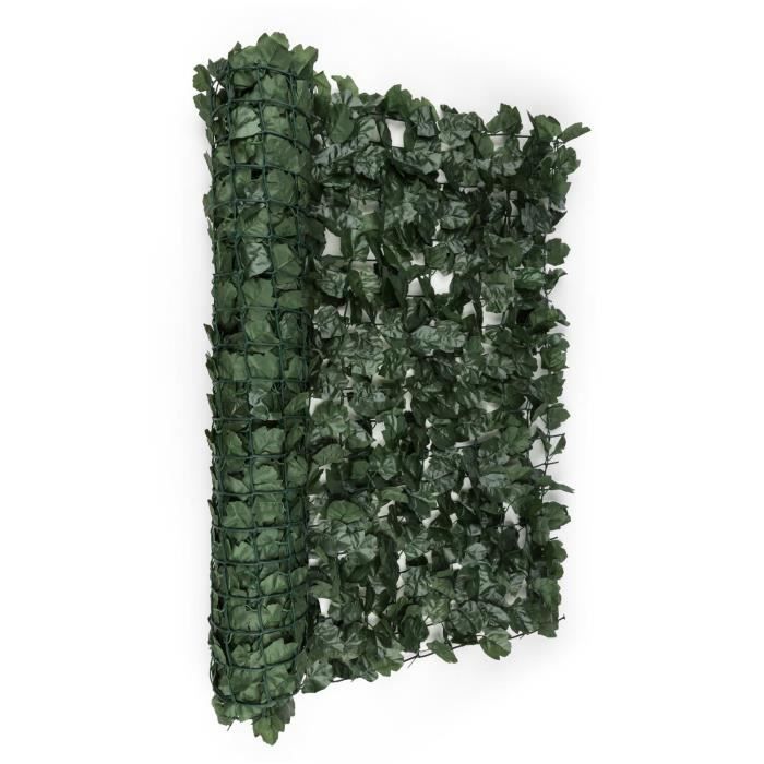 Blumfeldt Fency Dark Ivy Clôture pare-vue Paravent 300x150 cm lierre -vert foncé