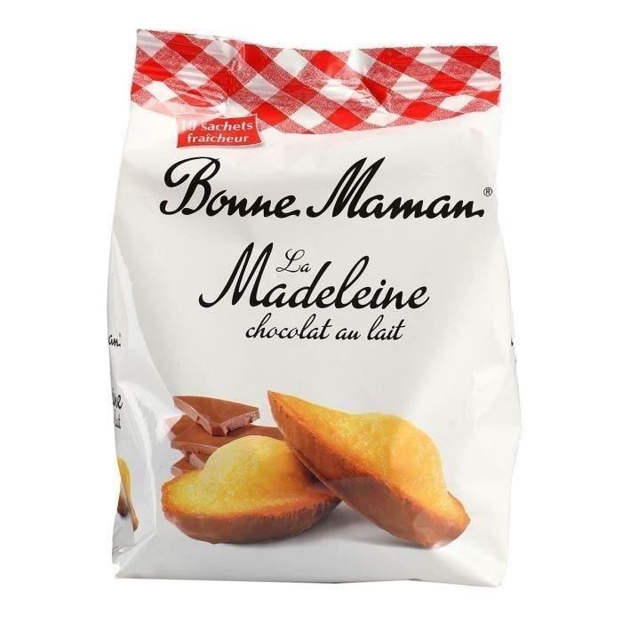Madeleines au chocolat au lait 300 g BONNE MAMAN