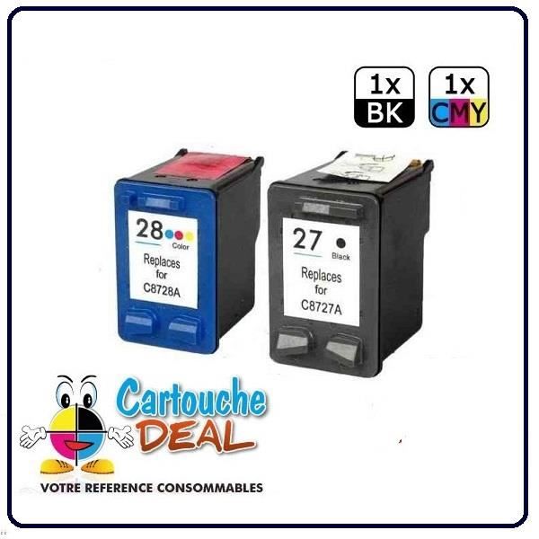 Pack Cartouche générique compatible HP 27 HP 28
